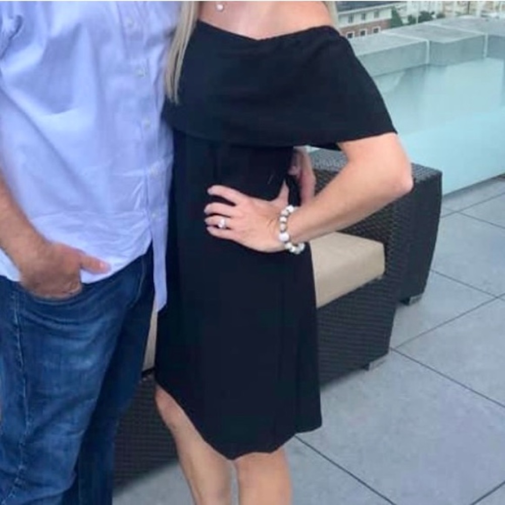 Charles Henry Off The Shoulder dress black XS